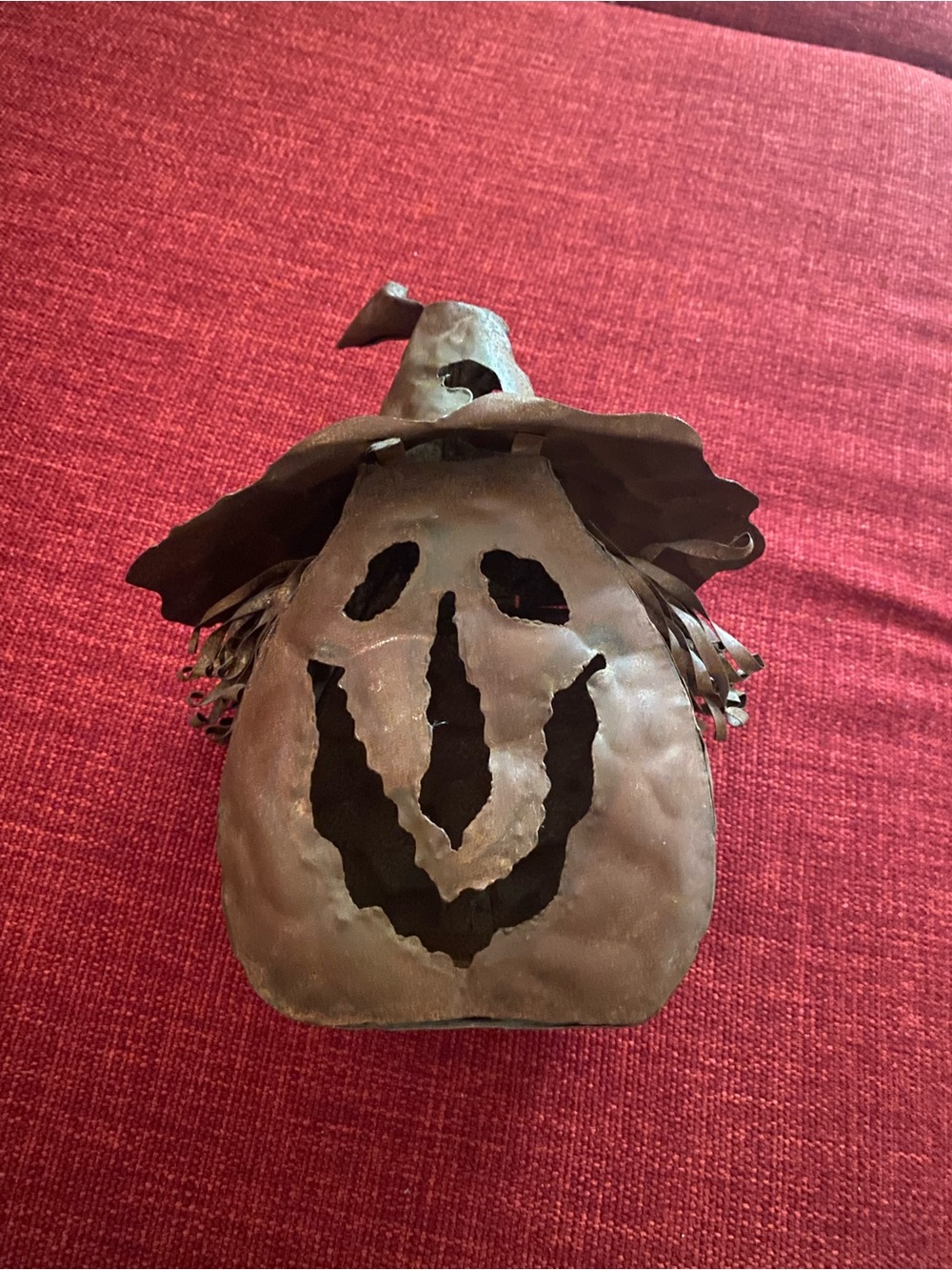 Metal Jack-oβ-lantern Tea Light Holder